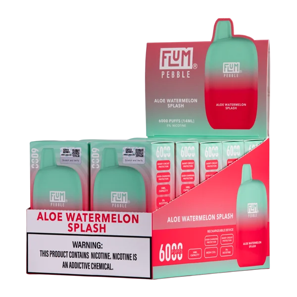 BUY 1 GET 1 FREE Aloe Watermelon Splash FLUM Pebble - Image 2