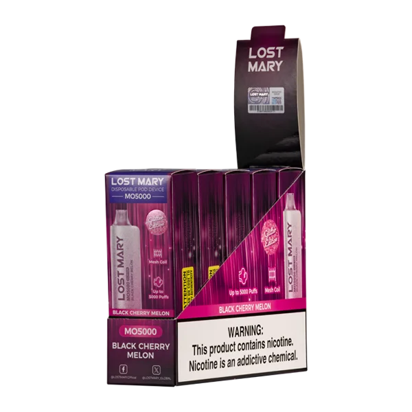BUY 1 GET 1 FREE Black Cherry Melon Lost Mary MO5000 (Glitter Edition) - Image 2